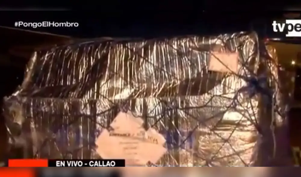 Fue el viceministro de Salud Pública, Gustavo Rosell, quien supervisó el arribo. Foto: captura Tv Perú