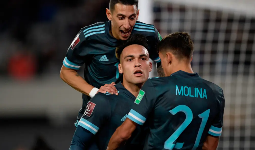 Argentina superó 1-0 a Perú por Eliminatorias Qatar 2022 gracias a un gol de Lautaro Martínez. Foto: AFP