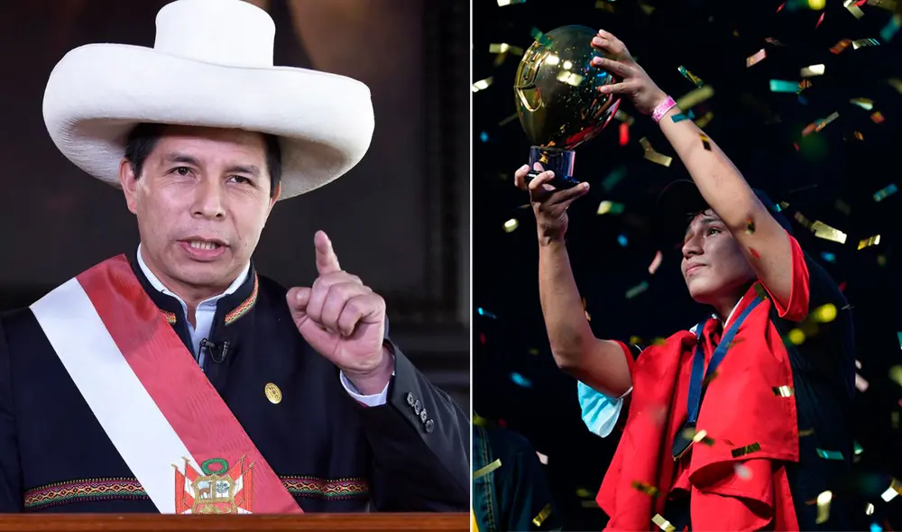 El mandatario felicitó a De la Cruz por su "digna representación" en este torneo. Foto: composición Sepres/ Balloon World Cup