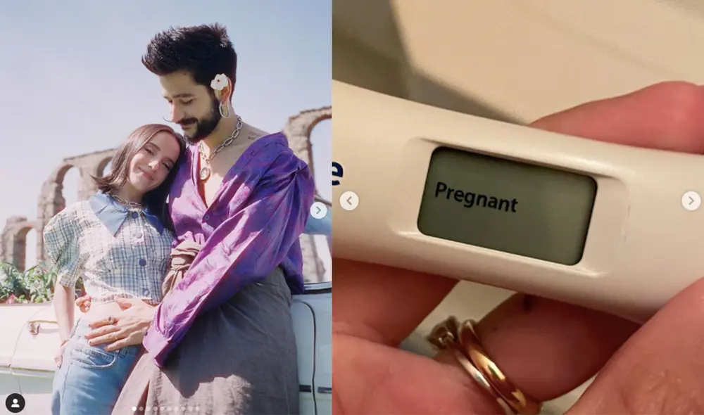 La pareja de artistas reveló el nombre de su primer bebé. Foto: composición/Evaluna/Instagram