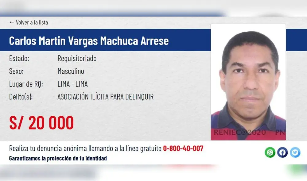 Vargas Machuca fue sentenciado por tráfico de influencias en segunda instancia el pasado 7 de setiembre. Foto: Ministerio del Interior. Vargas Machuca fue sentenciado por tráfico de influencias en segunda instancia el pasado 7 de setiembre. Foto: Ministerio del Interior.