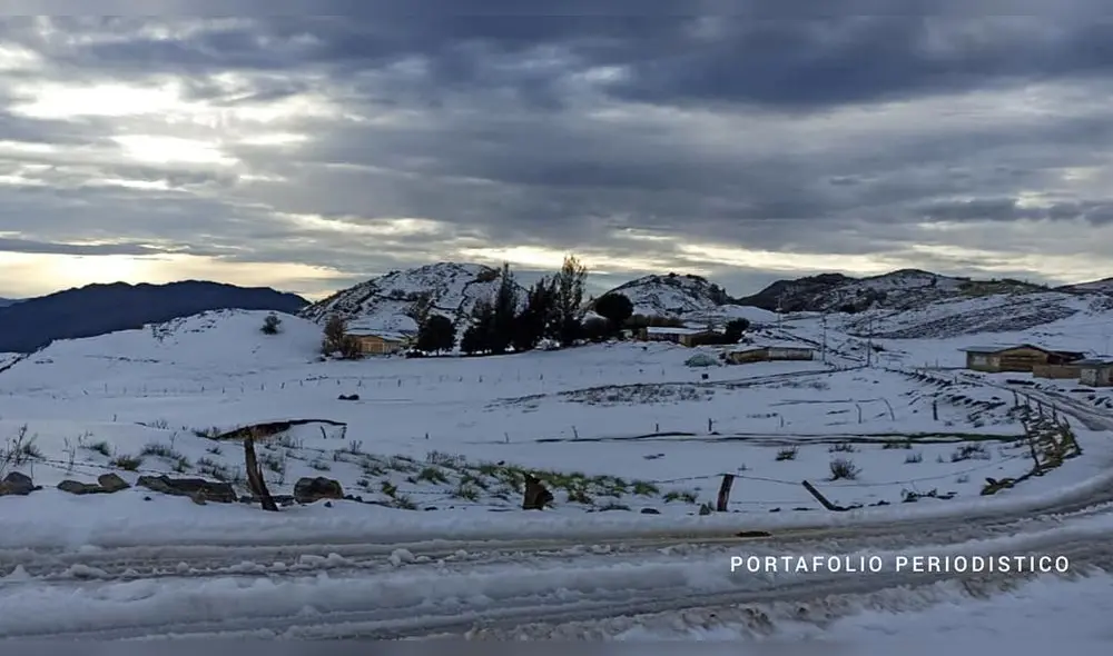 Comunidad de Vigasbamba en Celendín soportó inusual granizada. Foto: Portafolio Periodístico
