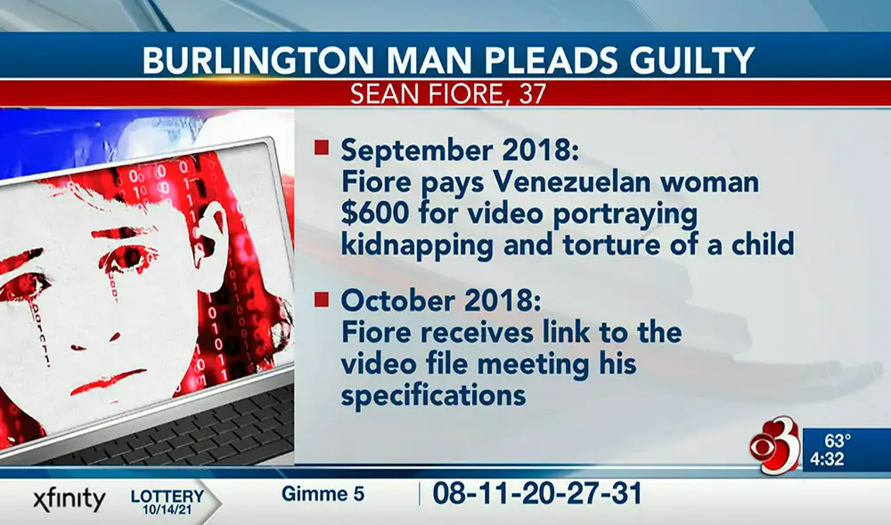 Sean Fiore y Moraima Escarlet Vásquez Flores se comunicaban a través de una aplicación. Foto: captura de WCAX