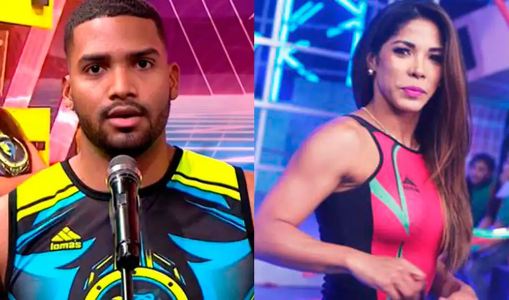 El joven integrante de Esto es guerra no toleró las declaraciones de Karen Dejo y decidió responder y defender el nivel competitivo de los recién ingresados. Foto: composición/Instagram/captura América TV El joven integrante de Esto es guerra no toleró las declaraciones de Karen Dejo y decidió responder y defender el nivel competitivo de los recién ingresados. Foto: composición/Instagram/captura América TV