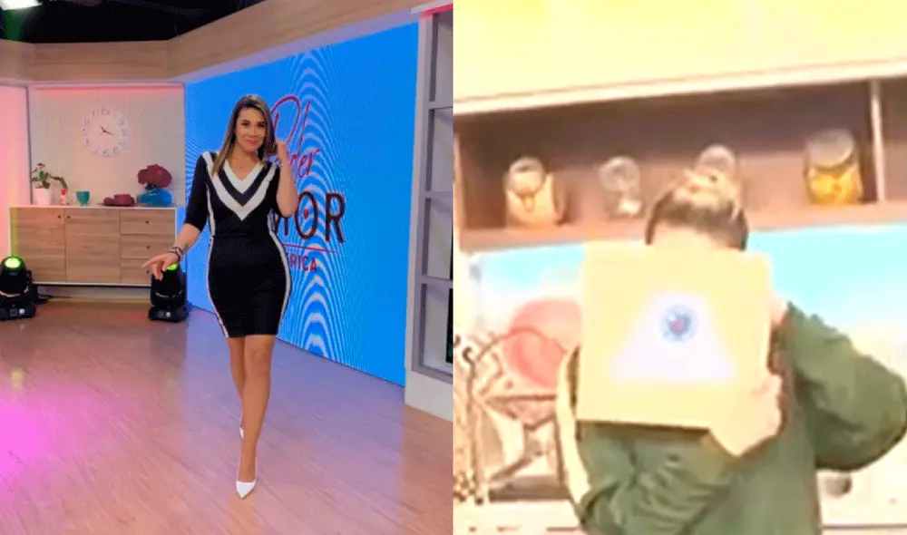 Al finalizar el programa de Mujeres al mando, Thais Casalino intentó esconder el dolor que le ocasionaban los golpes en su rodilla. Foto: Thaís Casalino/Instagram/captura de Latina