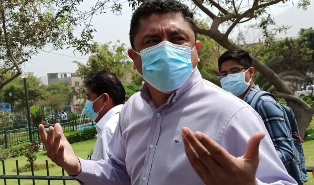 El parlamentario aseguró que no compartía la posición de Guido Bellido y Vladimir Cerrón. Foto: Joel Robles / URPI-LR