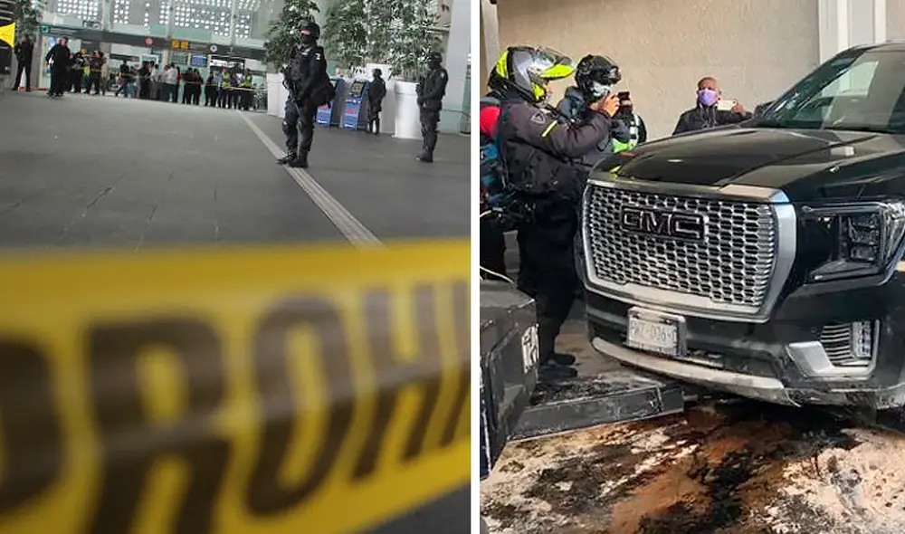 Los primeros reportes indican que una camioneta era perseguida por un motociclista para un presunto intento de asalto. Foto: composición/Cuartoscuro