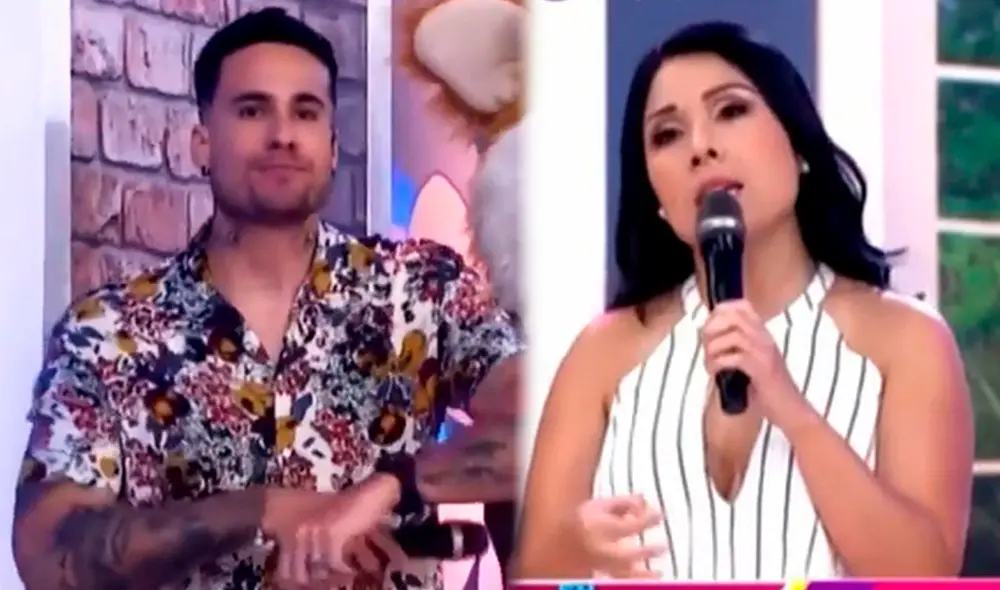 Tula Rodríguez no quiso actuar con Gino Assereto. Foto: capturas América TV