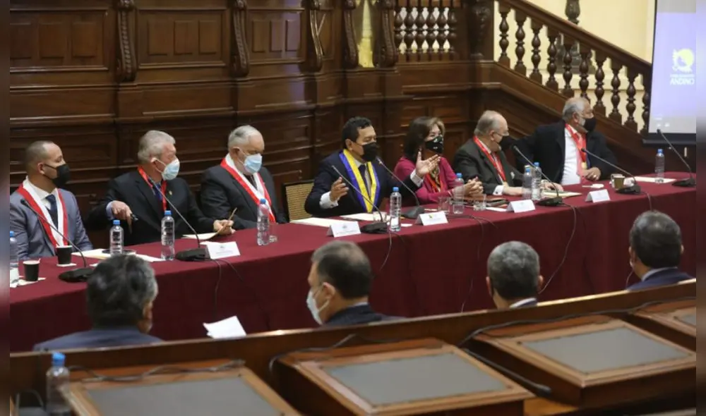 Los miembros del Perú que representan el Parlamento Andino son de las bancadas de Perú Libre, Renovación Popular, Acción Popular, Fuerza Popular y Avanza País. Foto: Congresoo Los miembros del Perú que representan el Parlamento Andino son de las bancadas de Perú Libre, Renovación Popular, Acción Popular, Fuerza Popular y Avanza País. Foto: Congresoo