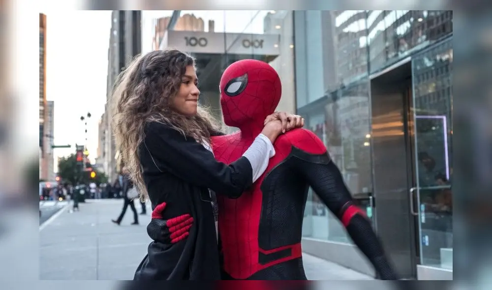 MJ y Spider-Man en Far from home. Foto: Sony Pictures