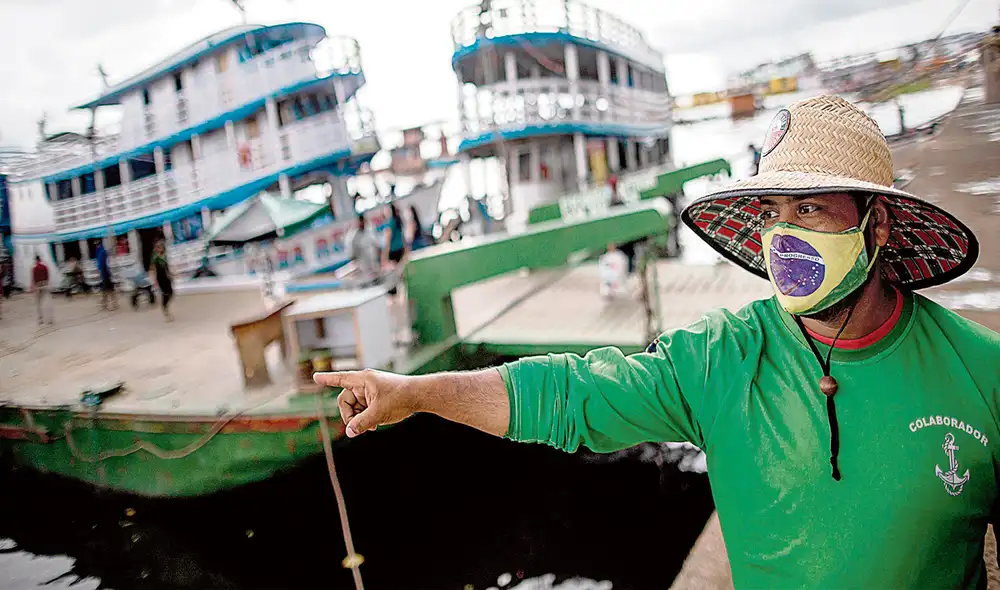Experimentos. El puerto de Manaos fue escenario del experimento con humanos. Foto: EFE Experimentos. El puerto de Manaos fue escenario del experimento con humanos. Foto: EFE