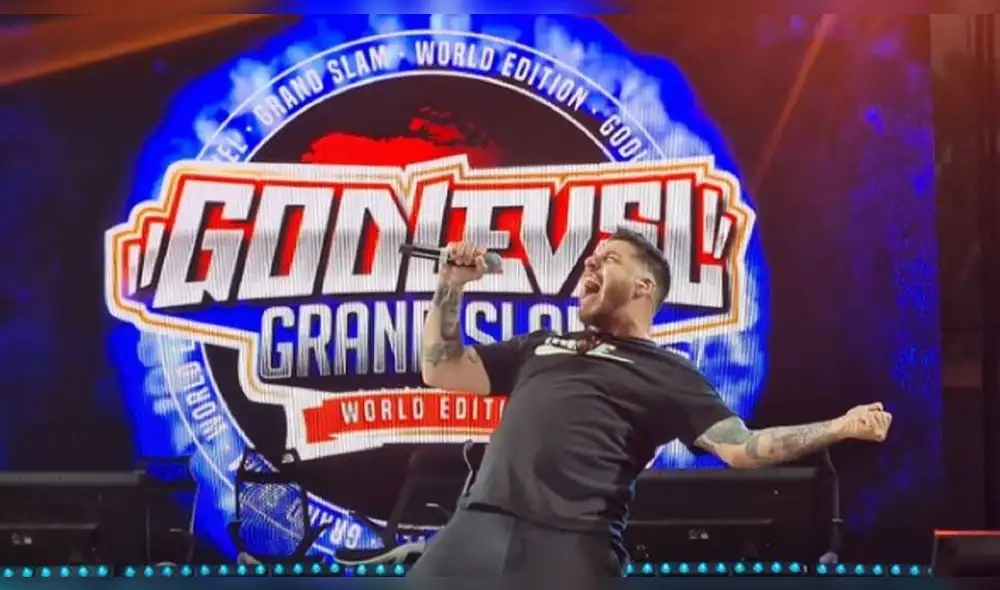 El Misionero, host argentino, es el encargado de calentar la ovación del público hacia los raperos. Foto: Instagram