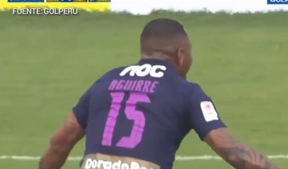 Wilmer Aguirre marcó por segunda fecha consecutiva. Foto: captura de Gol Perú