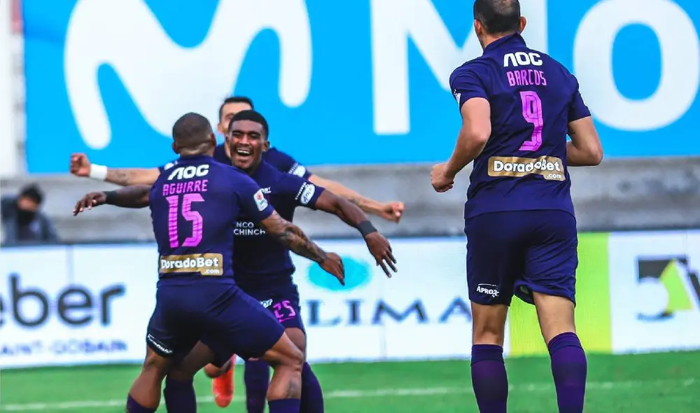 Wilmer Aguirre abrió el marcador tras un centro de Oslimg Mora. Foto: Alianza Lima