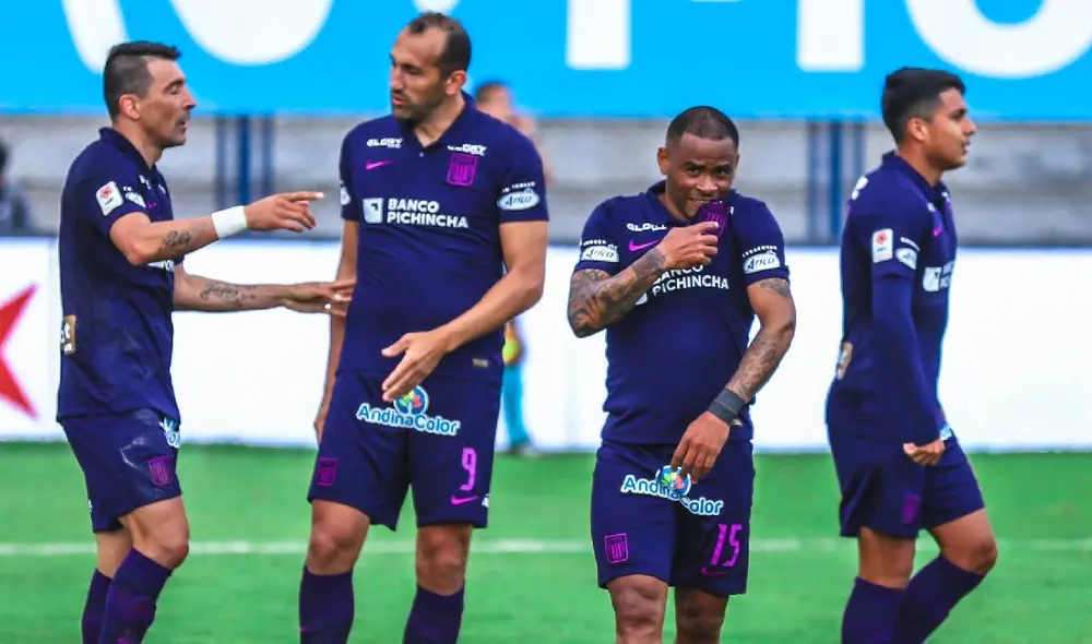 Wilmer Aguirre abrió el marcador tras un centro de Oslimg Mora. Foto: Alianza Lima