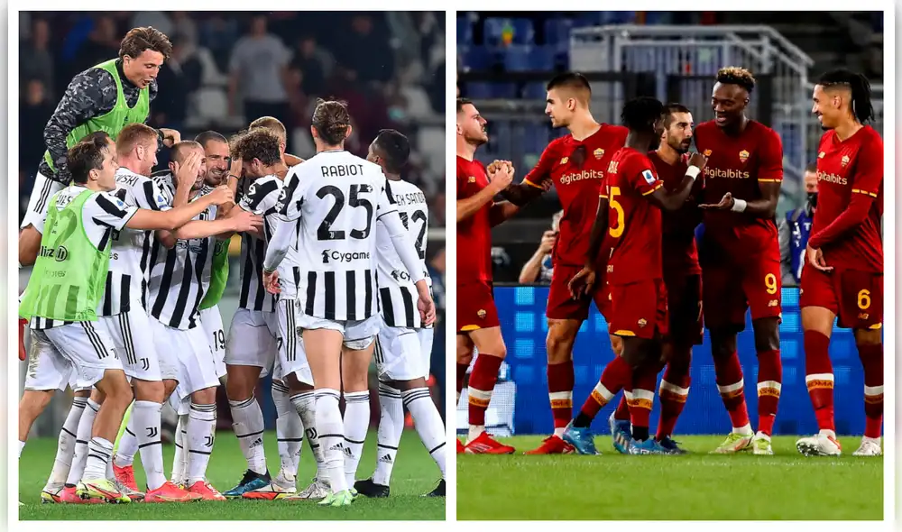 Juventus vs. AS Roma se enfrentan este domingo 17 a la 1.45 p. m. por la Serie A de Italia. Foto: composición EFE Juventus vs. AS Roma se enfrentan este domingo 17 a la 1.45 p. m. por la Serie A de Italia. Foto: composición EFE