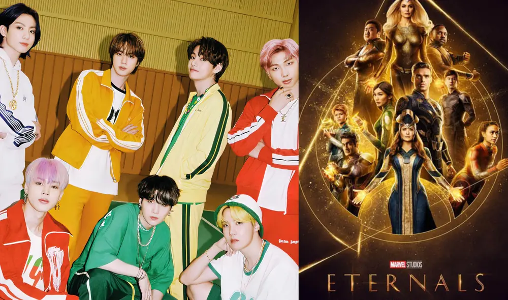 Posible participación de BTS en Eternals se vuelve viral en las redes sociales. Foto: composición/BIGHIT/Marvel
