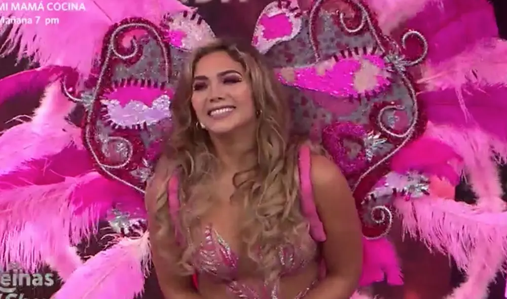 La bailarina reveló en el set de Reinas del show que uno de sus sueños de pequeña fue convertirse en vedette. Foto: captura / América TV
