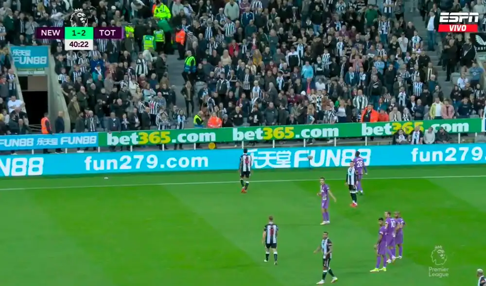 Newcastle y Tottenham se enfrentan por la jornada 8 de la Premier League. Foto: captura ESPN