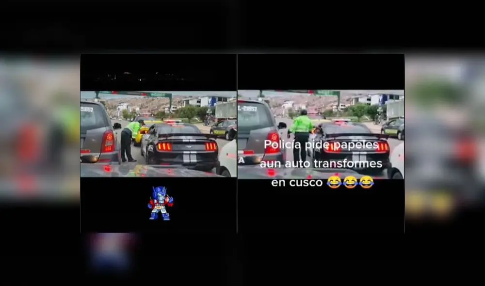 La escena se prestó a comentarios dejados por internautas sobre la actitud del agente. Foto: captura de TikTok La escena se prestó a comentarios dejados por internautas sobre la actitud del agente. Foto: captura de TikTok