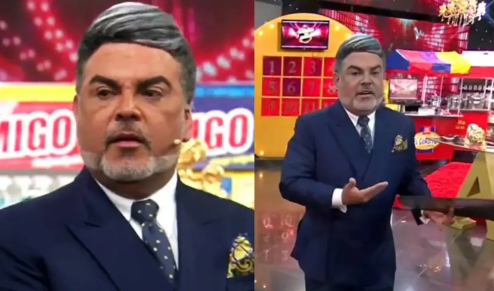 Andrés Hurtado protagoniza tenso momento con su productor en el set de Porque hoy es sábado con Andrés. Foto: captura de Panamericana TV