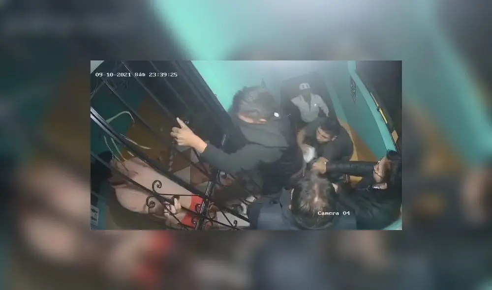 El empresario terminó con la cabeza ensangrentada. Foto: captura video WhatsApp LR El empresario terminó con la cabeza ensangrentada. Foto: captura video WhatsApp LR