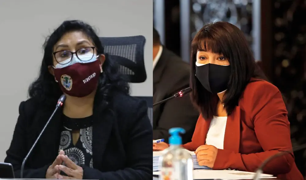 Katy Ugarte reiteró que sí dará el voto de confianza al gabinete que preside Mirtha Vásquez. Foto: composición/Congreso/PCM Katy Ugarte reiteró que sí dará el voto de confianza al gabinete que preside Mirtha Vásquez. Foto: composición/Congreso/PCM