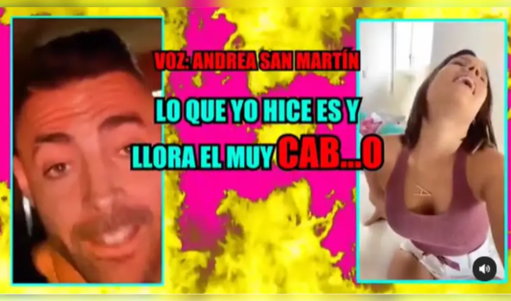 El revelador audio de Andrea San Martín llega luego de que su expareja Juan Víctor la denunciara por violencia familiar. Foto: captura Amor y fuego/Instagram El revelador audio de Andrea San Martín llega luego de que su expareja Juan Víctor la denunciara por violencia familiar. Foto: captura Amor y fuego/Instagram