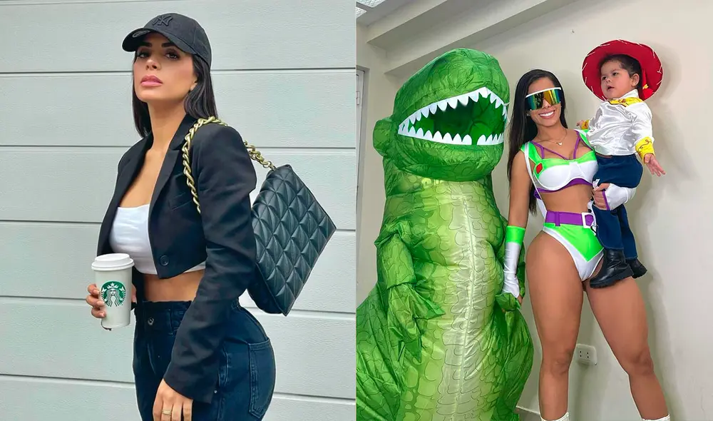 Vanessa López posa junto a su familia por Halloween en Instagam. Foto: composición/Instagram/Vanessa López