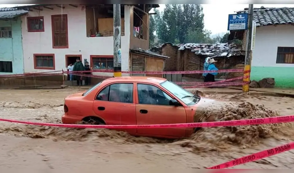 Lluvias causaron inundación en el distrito de Los Baños del Inca en Cajamarca. Foto: Canal Digital Cutervo/Facebook Lluvias causaron inundación en el distrito de Los Baños del Inca en Cajamarca. Foto: Canal Digital Cutervo/Facebook