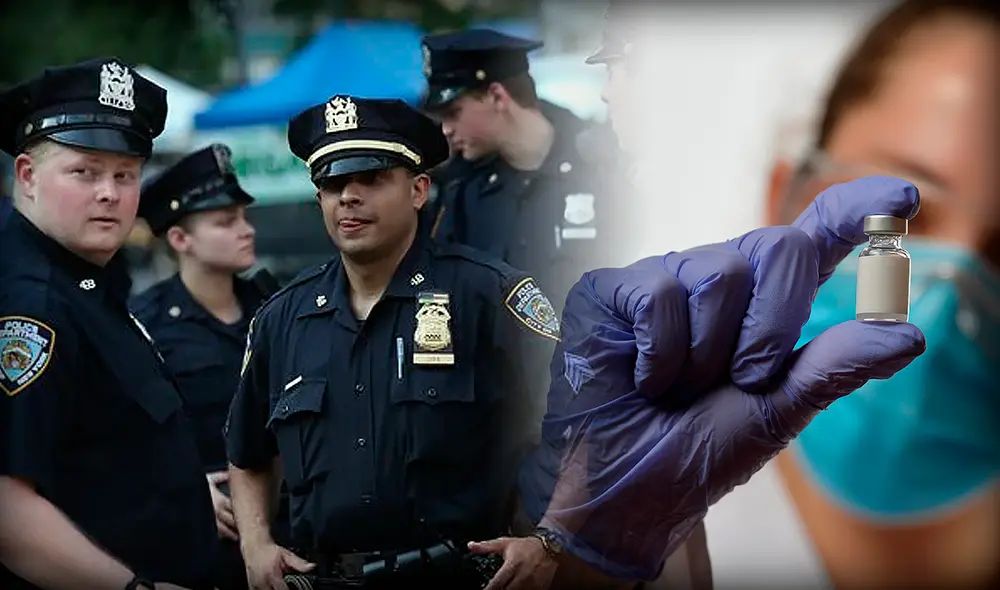 Jefes de la Policía de Chicago temen perder agentes por la vacuna obligatoria. Foto: composición/John Moore