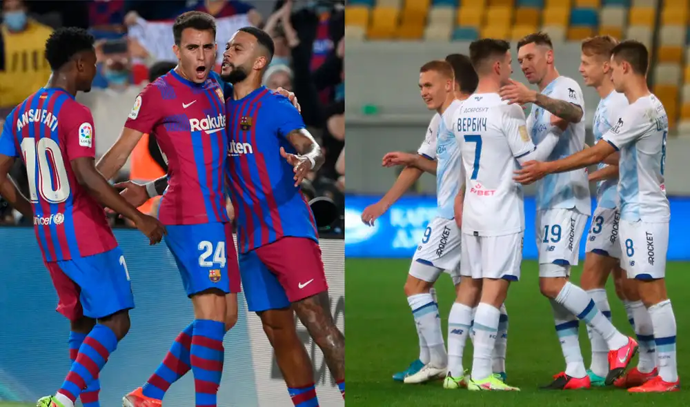 El cuadro blaugrana recibirá en el Camp Nou al Dinamo de Kiev. Foto: composición/AFP/Twitter El cuadro blaugrana recibirá en el Camp Nou al Dinamo de Kiev. Foto: composición/AFP/Twitter