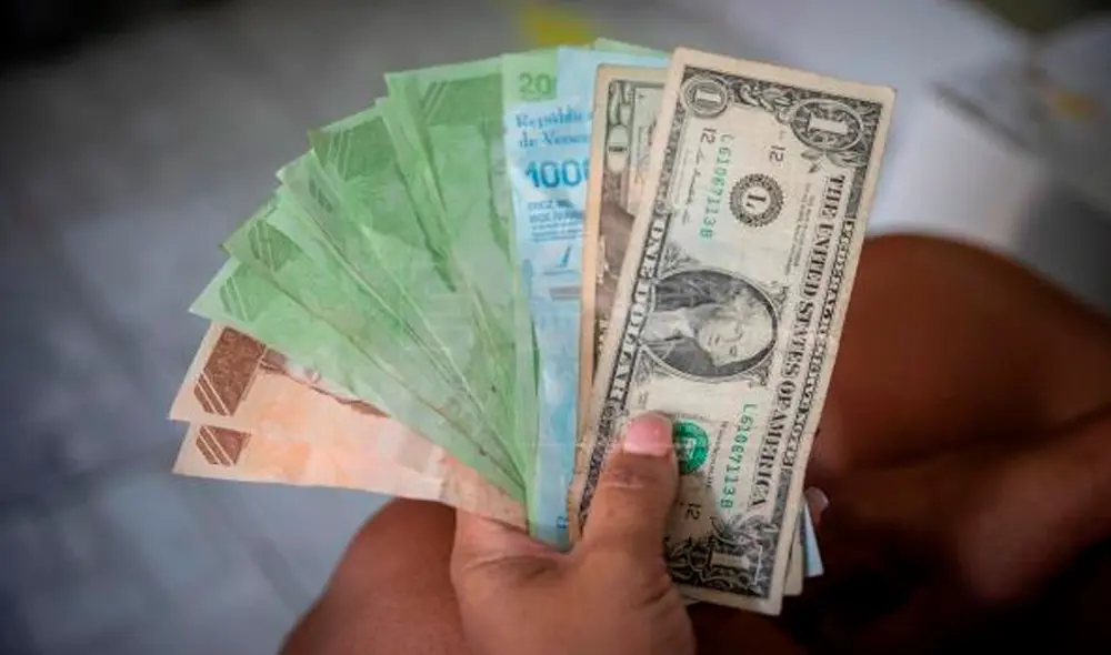 El precio del dólar oficial BCV es revisado tanto por compradores como por comerciantes. Foto: EFE