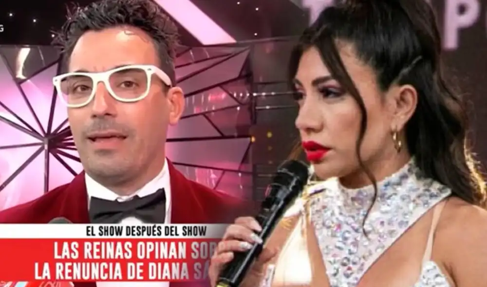 Santi Lesmes opina sobre la polémica salida de Diana Sánchez en Reinas del show. Foto: composición/ captura de América TV