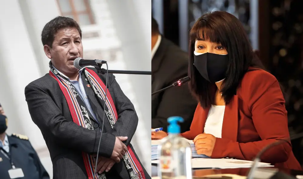 Mirtha Vásquez asumió la PCM tras la renuncia de Guido Bellido. Foto: composición/La República/PCM