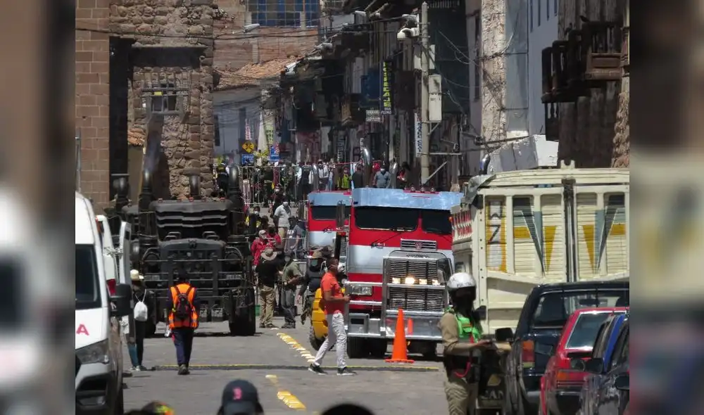 Foto: realizadores bloquearon varias vías a fin de grabar escenas. Foto: Luis Álvarez/ La República Foto: realizadores bloquearon varias vías a fin de grabar escenas. Foto: Luis Álvarez/ La República