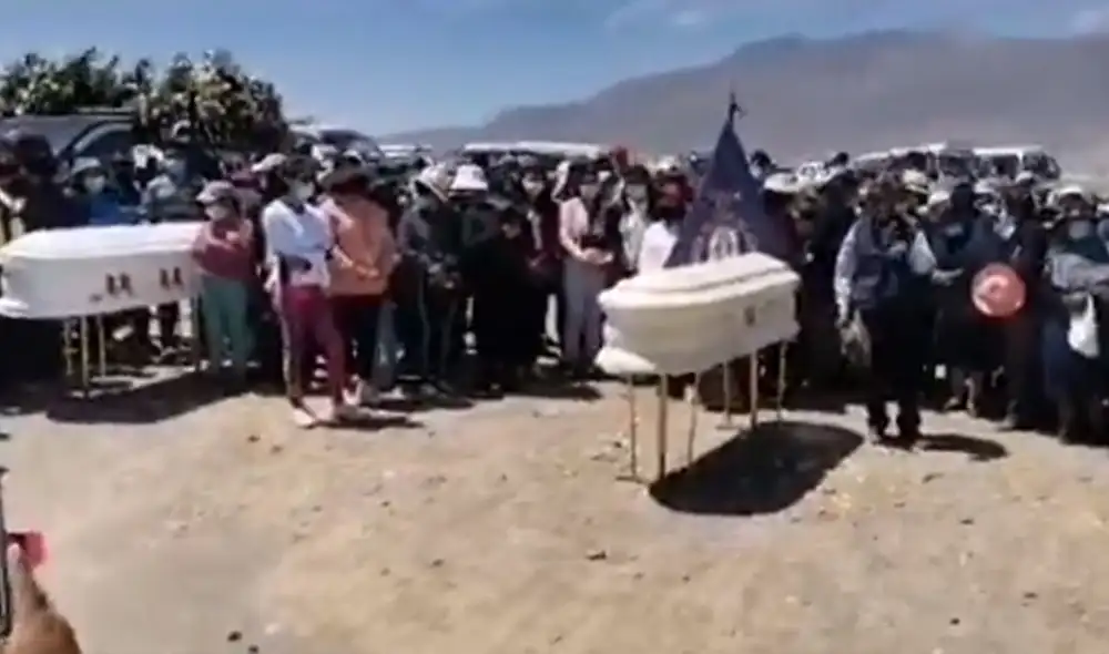 Familiares y amigos acudieron hasta el cementerio de Yura. Foto: captura video EPA Noticias Familiares y amigos acudieron hasta el cementerio de Yura. Foto: captura video EPA Noticias