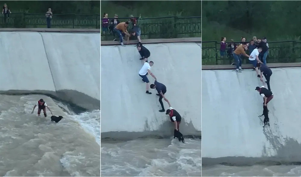 Los hechos se registraron en el embalse de Sayran, ubicado al sureste Kazajistán. Foto: captura de video de YouTube