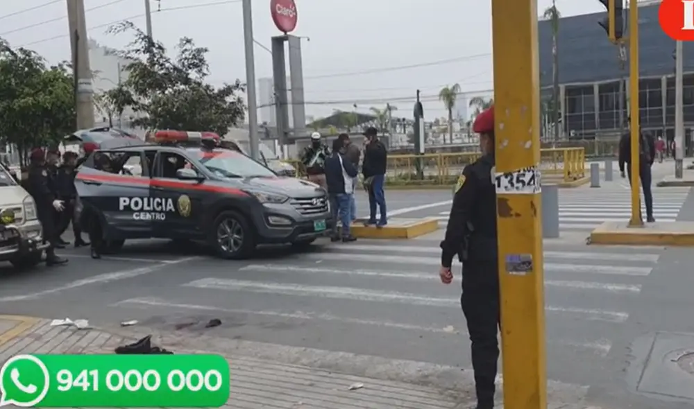 Delincuente fue trasladado hacia un hospital cercano. Foto: captura de URPI-LR Delincuente fue trasladado hacia un hospital cercano. Foto: captura de URPI-LR