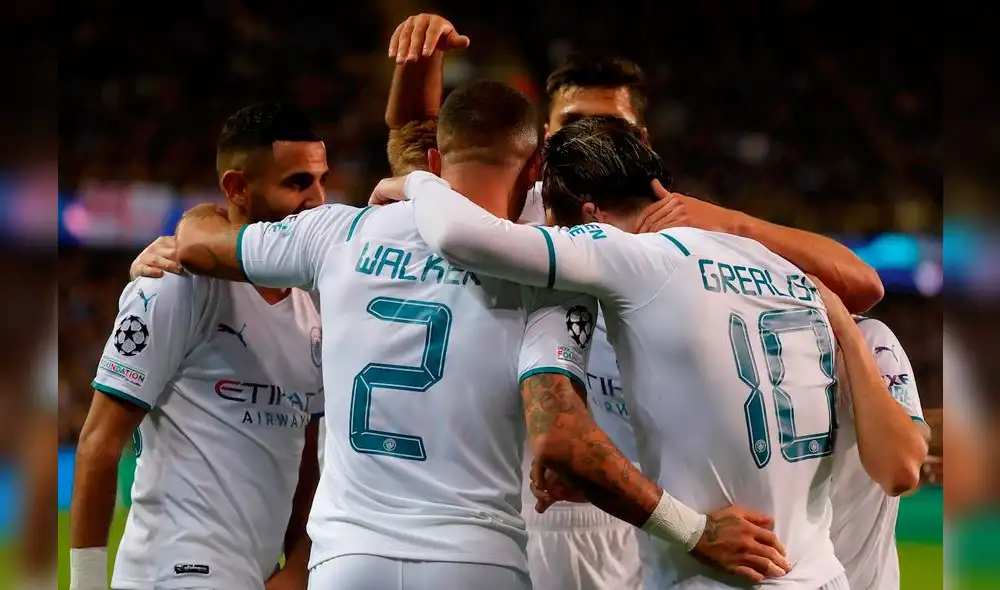 Manchester City vence 4-0 al Brujas por Champions League. Foto: EFE.