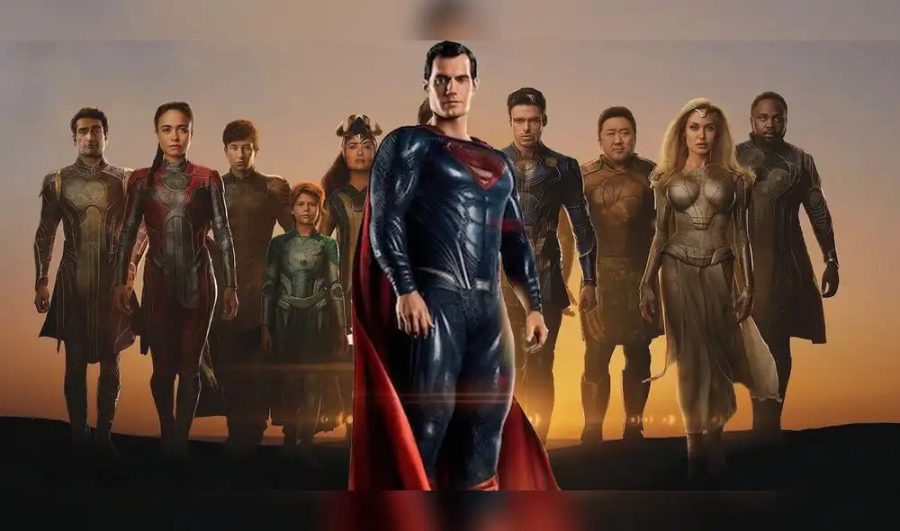 Video promocional de Eternals del UCM hace mención de Superman del Universo de DC. Foto: composición / DC / Marvel