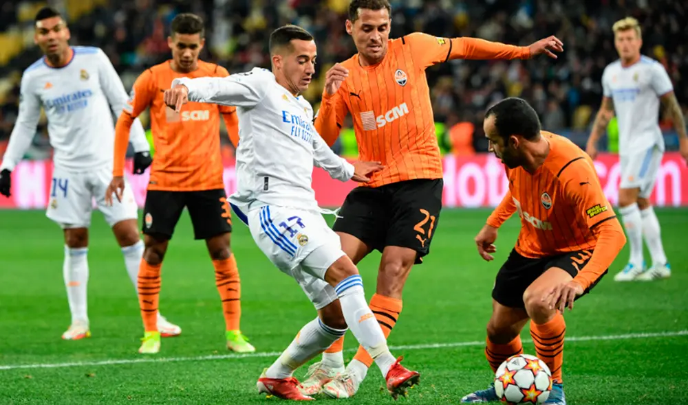 Real Madrid derrota al Shakhtar por el Grupo D de la Champions League 2021-22. Foto: AFP Real Madrid derrota al Shakhtar por el Grupo D de la Champions League 2021-22. Foto: AFP