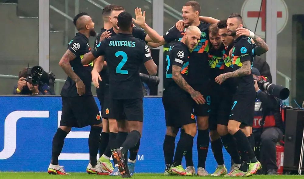 Inter de Milán consiguió su primer triunfo en la Champions League. Foto: EFE Inter de Milán consiguió su primer triunfo en la Champions League. Foto: EFE