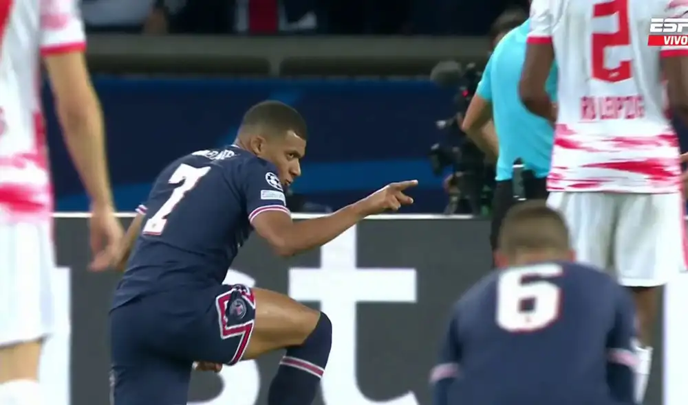 Mbappé resignó una oportunidad de marcar otro gol para cedérsela a Lionel Messi. Foto: captura de ESPN