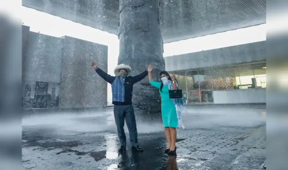 La primera dama resaltó en su saludo la “lucha, entrega y perseverancia” mostrada por el presidente Pedro Castillo. Foto: Twitter de la primera dama Lilia Paredes.