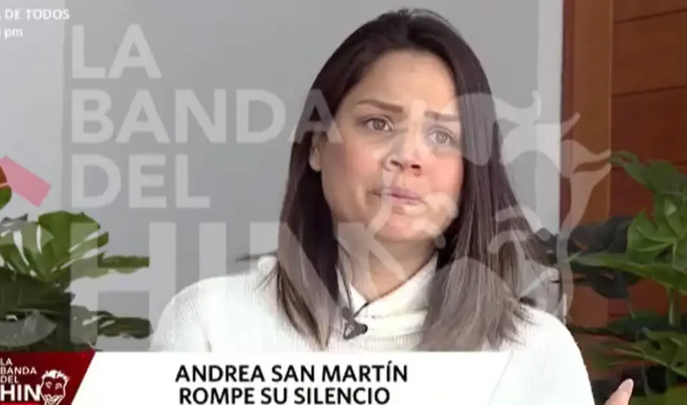 Andrea San Martín se confiesa sobre disputa con Juan Víctor Sánchez en La banda del chino. Foto: captura de América TV