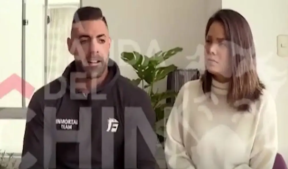 Sebastián Lizarzaburu y Andrea San Martín se reconciliaron a mediados de mayo. Foto: captura América TV