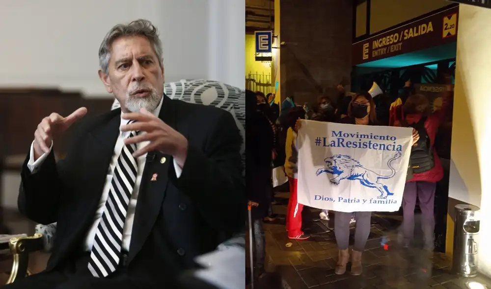 La presentación del libro de Francisco Sagasti se canceló por la presencia de La Resistencia. Foto: composición/La República/captura de Twitter La presentación del libro de Francisco Sagasti se canceló por la presencia de La Resistencia. Foto: composición/La República/captura de Twitter