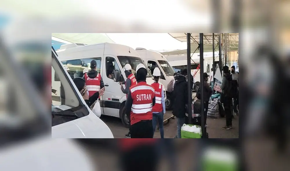 Operativo se realizó en el distrito de José Luis Bustamante y Rivero. Foto: Sutran