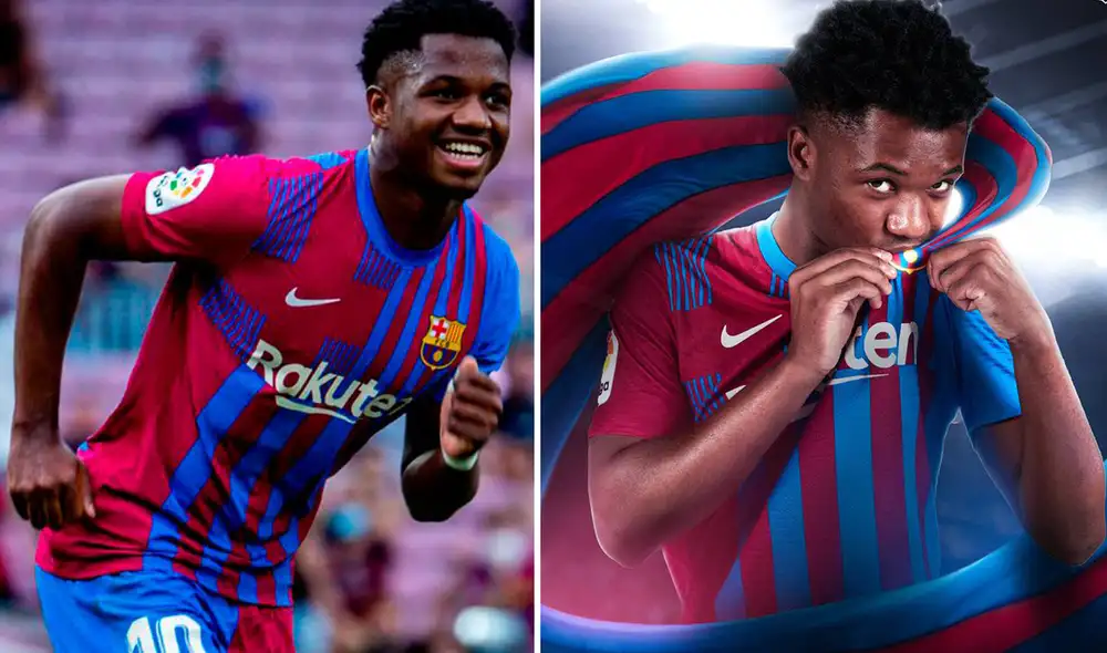 Ansu Fati seguirá ligado al club catalán, por lo menos, hasta el 2027. Foto: FC Barcelona